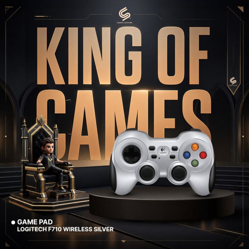 GAMEPAD F710 WIRELESS LOCITECH PACKAGING Silver