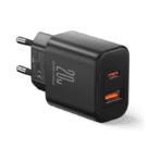 JOYROOM_Fast Charger_Dual-Port_Type-C + USB-A_20W_Black_JR-TCF05EU