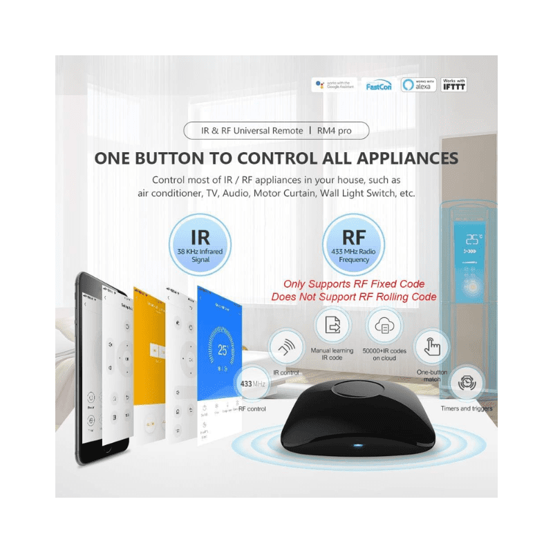 Broadlink universal remote RM4 TV mate (ROKU) Compu-station