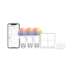 Broadlink Bulb control Starter Kit LB4E26 With Scene switch and smart hub