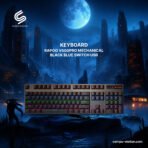 Keyboard Rapoo V500PRO Mechanical Black Blue Switch USB