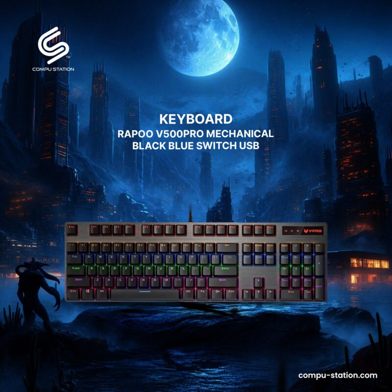 Keyboard Rapoo V500PRO Mechanical Black Blue Switch USB