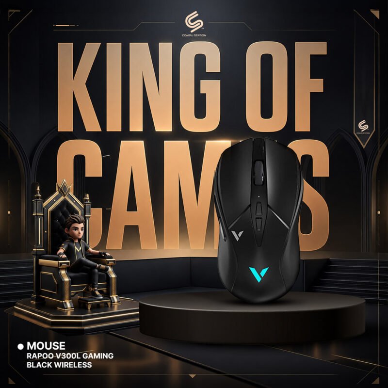 Mouse Rapoo V300L Gaming Black Wireless