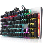 Keyboard Philips Black Brown Squre Blue Switch USB