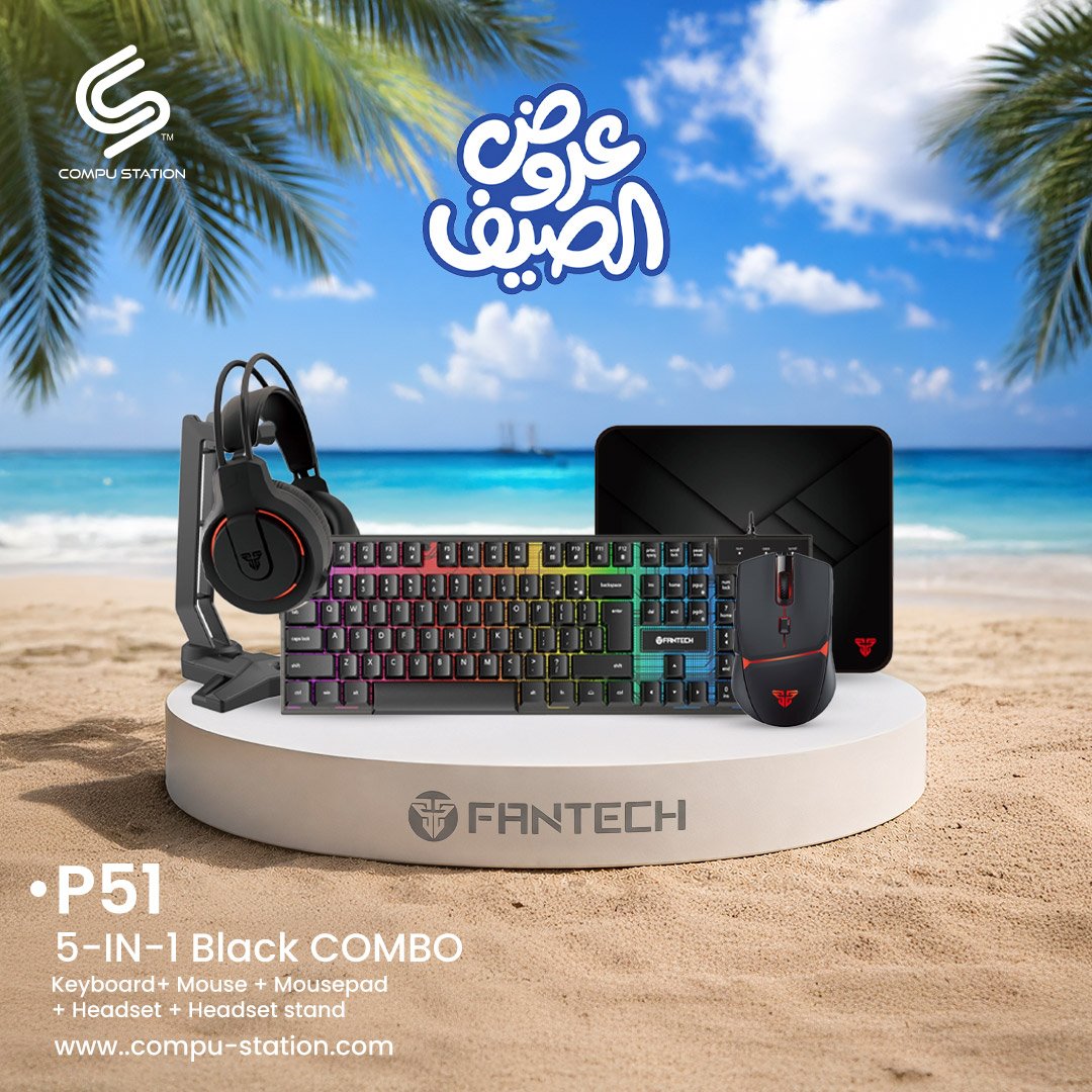 2 FANTECH P51 Five in One Gaming Combo - Image 1