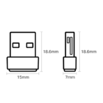 TP-Link Archer T2U Nano Mini AC600 USB 2 0 Wifi Adapter - Image 3