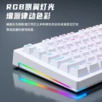 Keyboard AOC-GK290 White Squre Blue Switch USB - Image 2