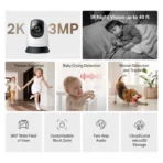 Mercusys MC210 Pan Tilt Home Security WiFi Camera 3MP - Image 2