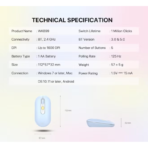 Keyboard+Mouse WK898 Combo MochI85 Wireless - Image 6