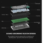 Keyboard Fantech Mechanical ATOM PRO83 MK913 Saturn Grey USB - Image 4