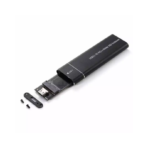 M2 SSD Case NVME M2-4 USB3.0 TO Type-C Black - Image 3