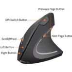 mouse ergonomic vertical wirless blutooth charging - Image 3