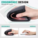 mouse ergonomic vertical wirless blutooth charging - Image 4
