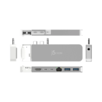 j5create MagSafe Kit Type-C To (HDMI-4K+USB 3.0*2+Type-C*2+Audio) JCD395 - Image 3
