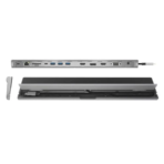 j5create Type-C To ( HDMI-4K*2+SD/TF Card+USB 3.0*3+DisplayPort+PD 100w Charge+Type-C+VGA+Mic+RJ45 Gigabit Ethernet) JCD543 - Image 3