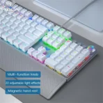 Keyboard Aula F2088 White Squre USB - Image 3