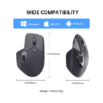 Mouse RapooMT760PRO Light Black Multi mode Charging Wireless+Bluetooth - Image 2
