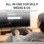 Keyboard Rapoo E900T Touch Black Multi mode Wireless Bluetooth - Image 5