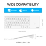 Keyboard Rapoo E900T Touch Black Multi mode Wireless Bluetooth - Image 8