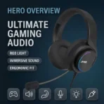 Headphone Jedel GH-621 Gaming 7*1 USB - Image 2