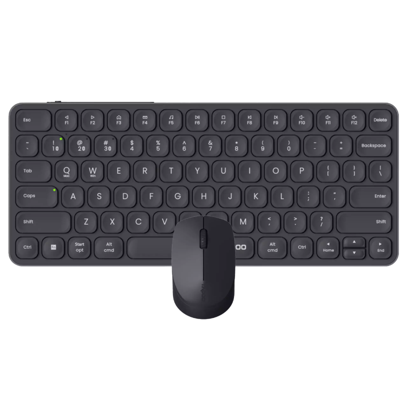 Untitled design (40) Keyboard Mouse Rapoo 9510M Combo Dark Grey Multi mode Wireless Bluetooth - Image 1